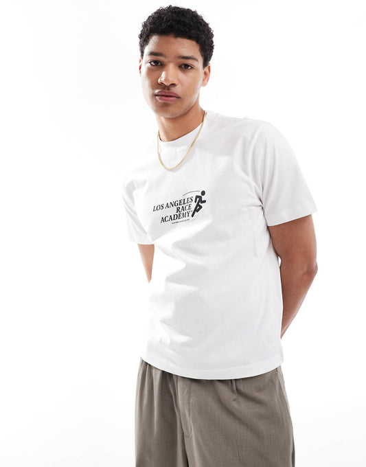 Boxy T-Shirt With Sports Graphic