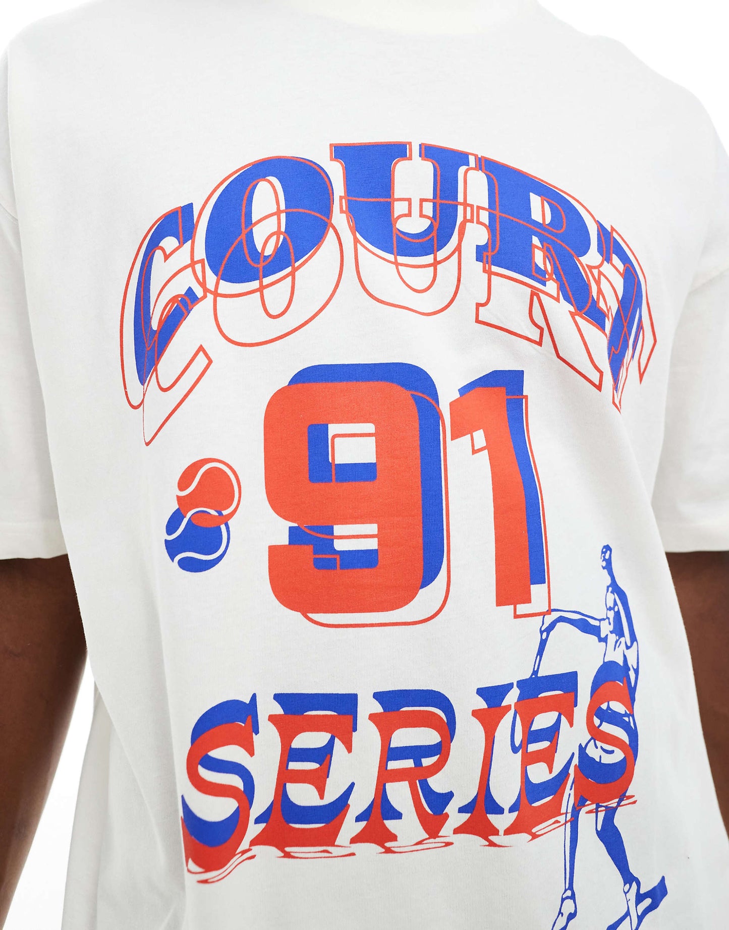 Oversized T-Shirt With Sports Graphic