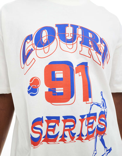 Oversized T-Shirt With Sports Graphic