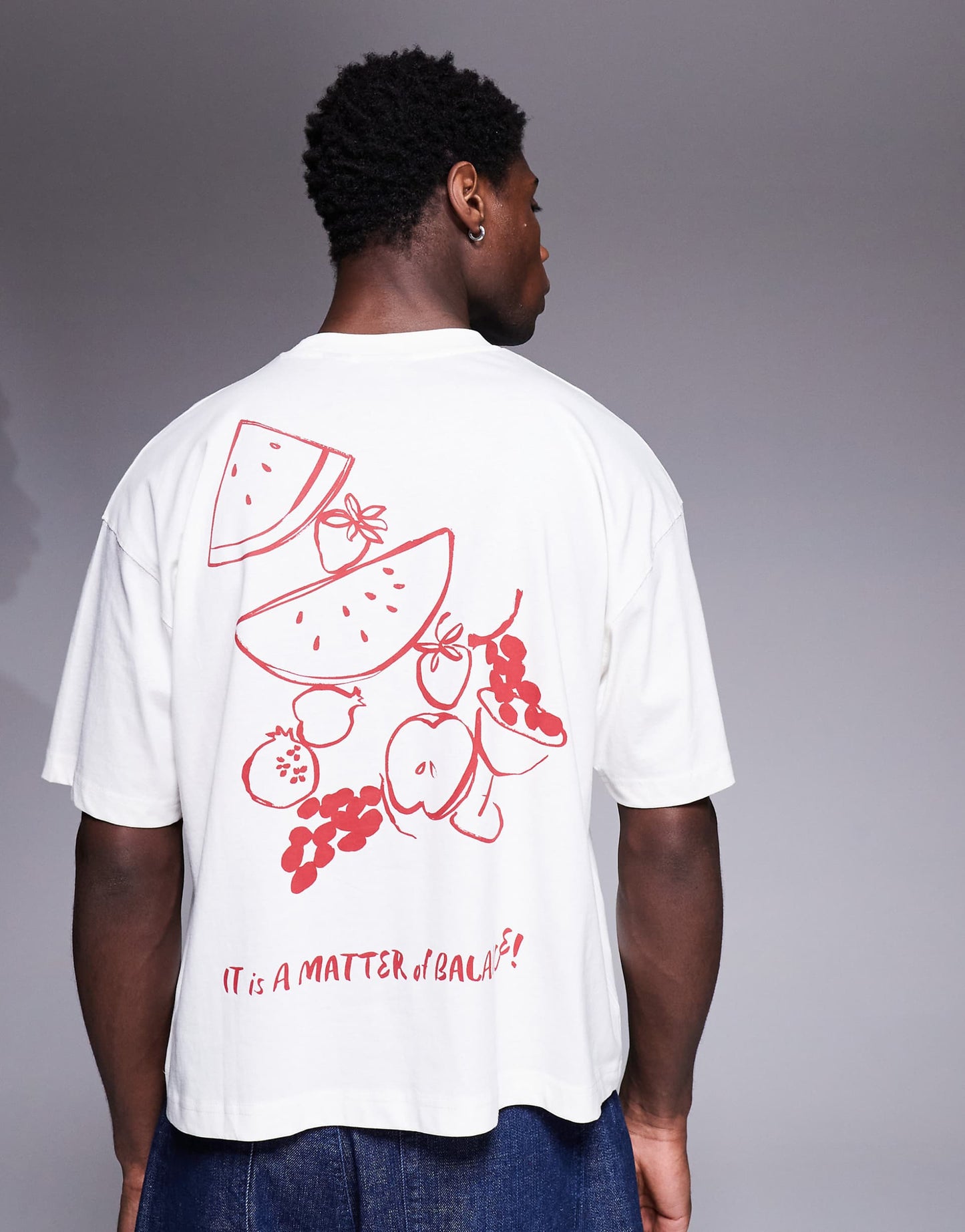 Boxy Oversized T-Shirt With Summer Graphic