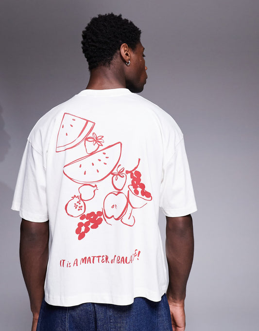 Boxy Oversized T-Shirt With Summer Graphic