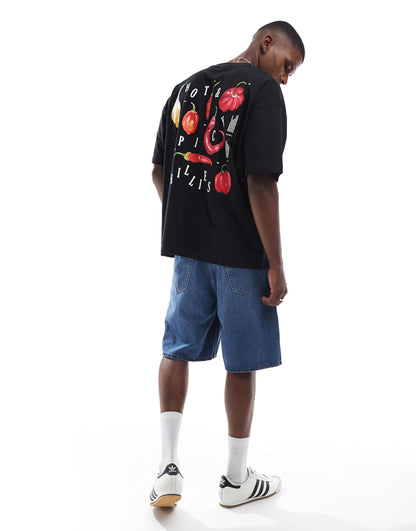 Oversized T-Shirt With Chilli Graphic