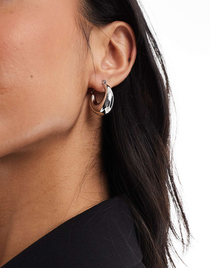 Pointed Hoop Earrings