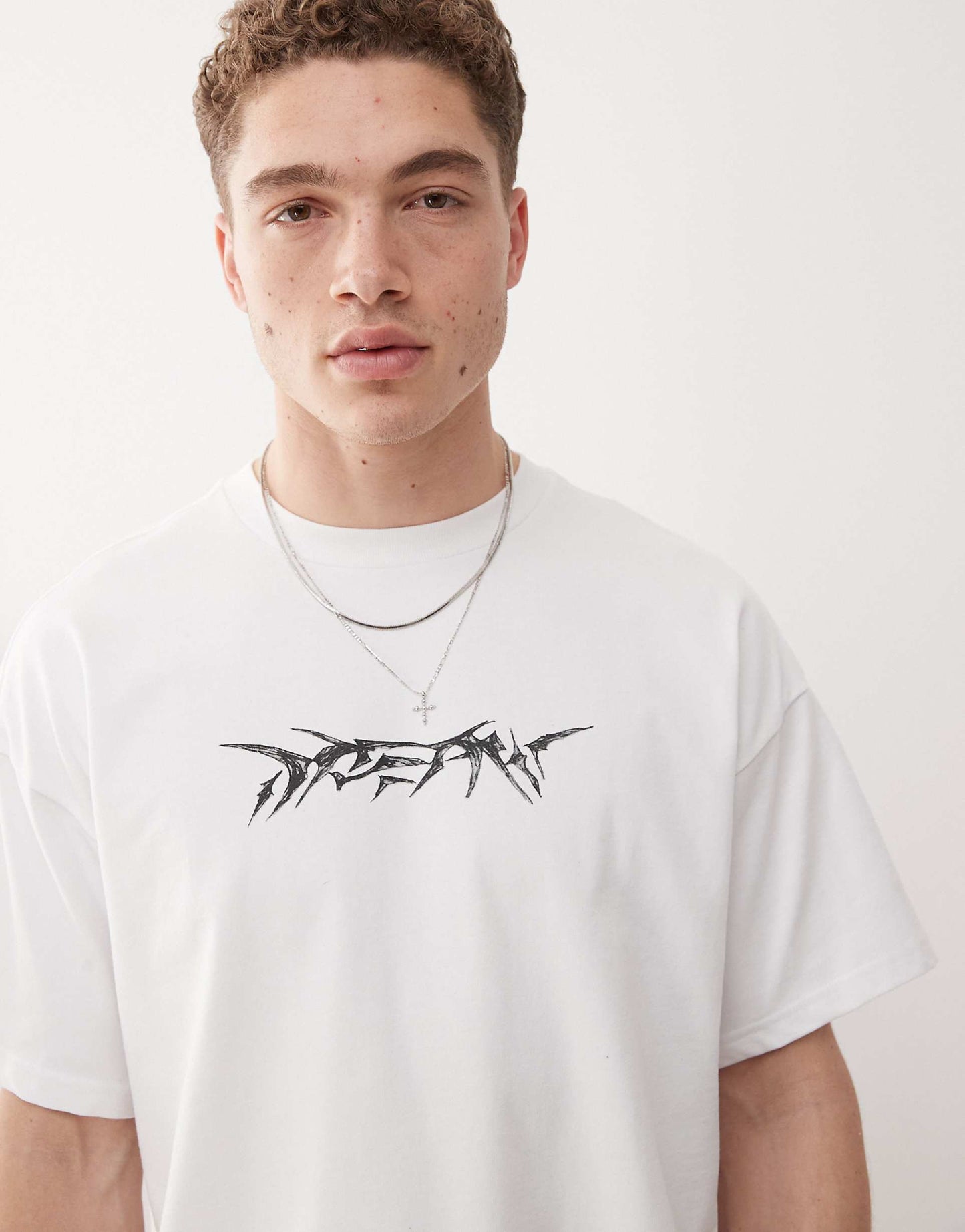 Boxy Fit T-Shirt With Front Graphic Print