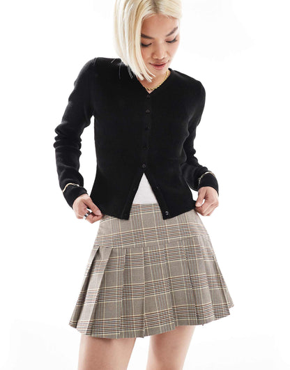 Pleated Mini Skort