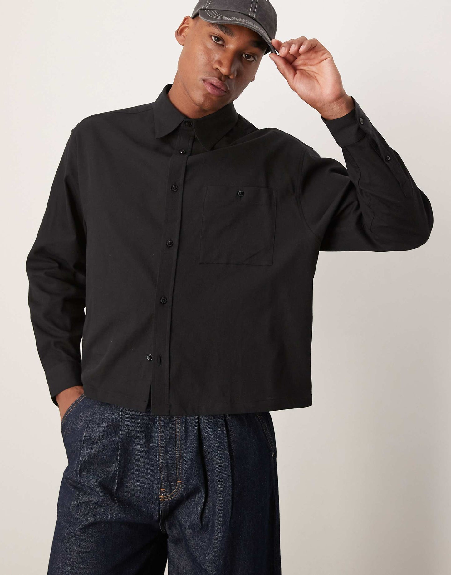 Oversized Boxy Waffle Shirt