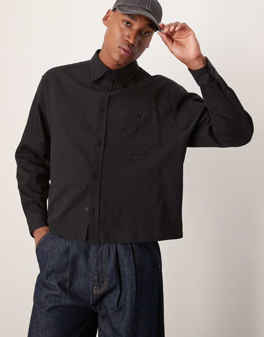 Oversized Boxy Waffle Shirt