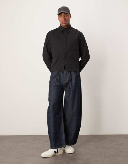 Oversized Boxy Waffle Shirt