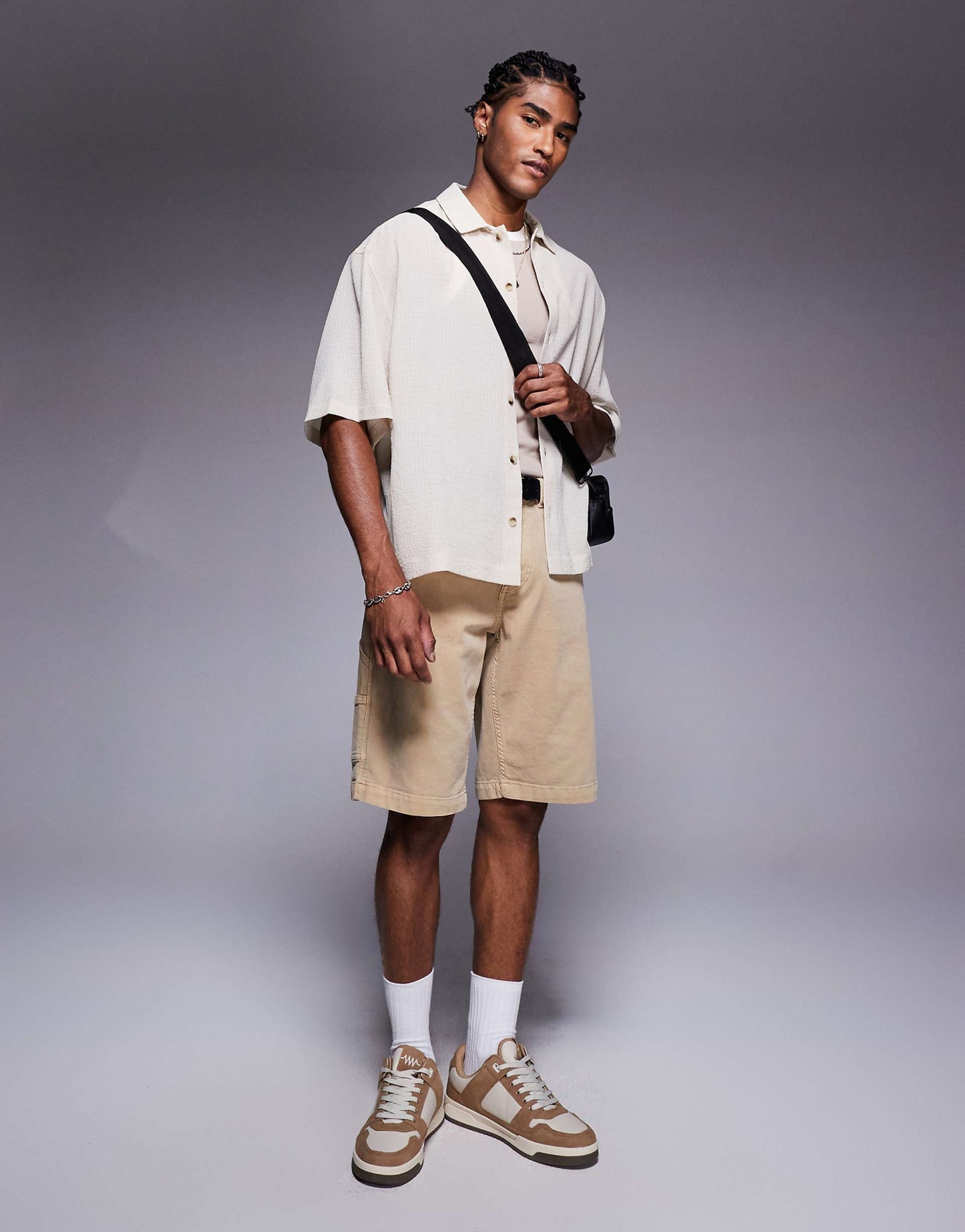 Oversized Boxy Textured Shirt