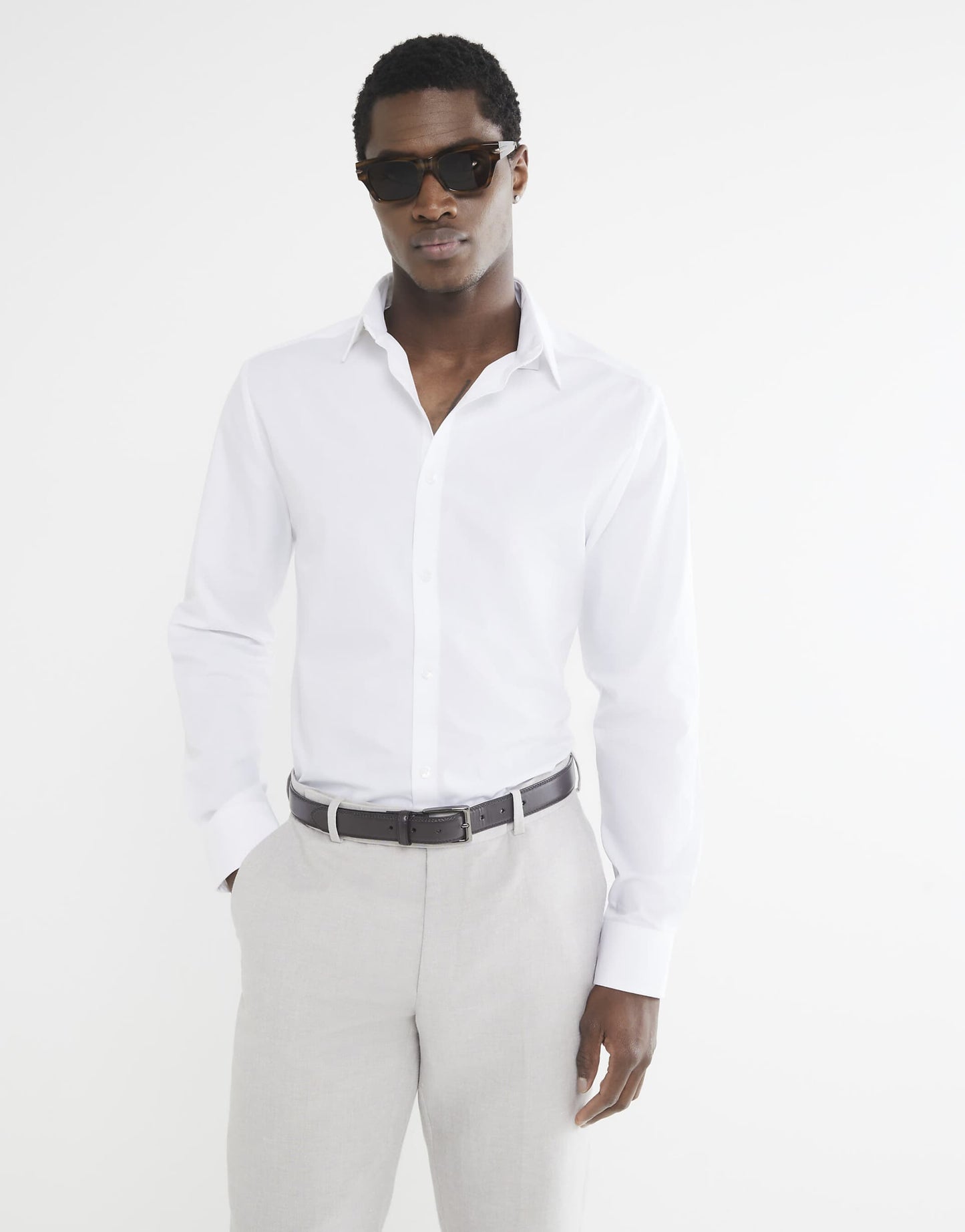 Slim Fit Long Sleeve Shirt Pack Of 2