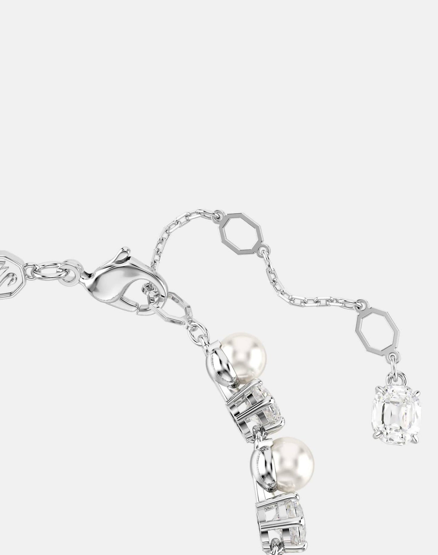 Matrix Tennis Bracelet With Rhodium Plate