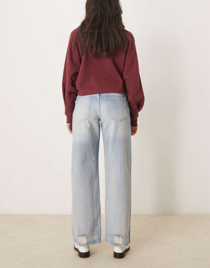 Textured Baggy Jeans