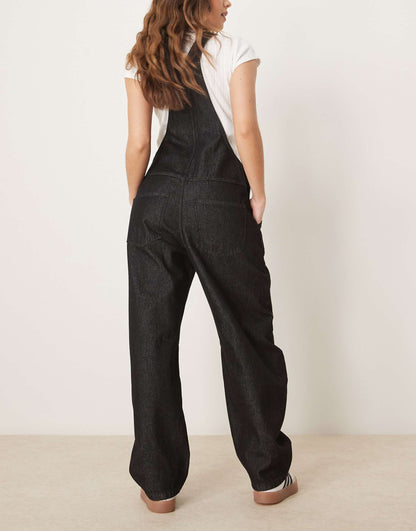 Barrel Leg Denim Dungaree