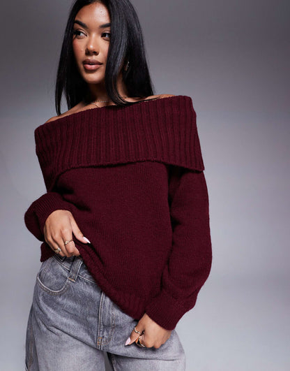 Bardot Off Shoulder Jumper