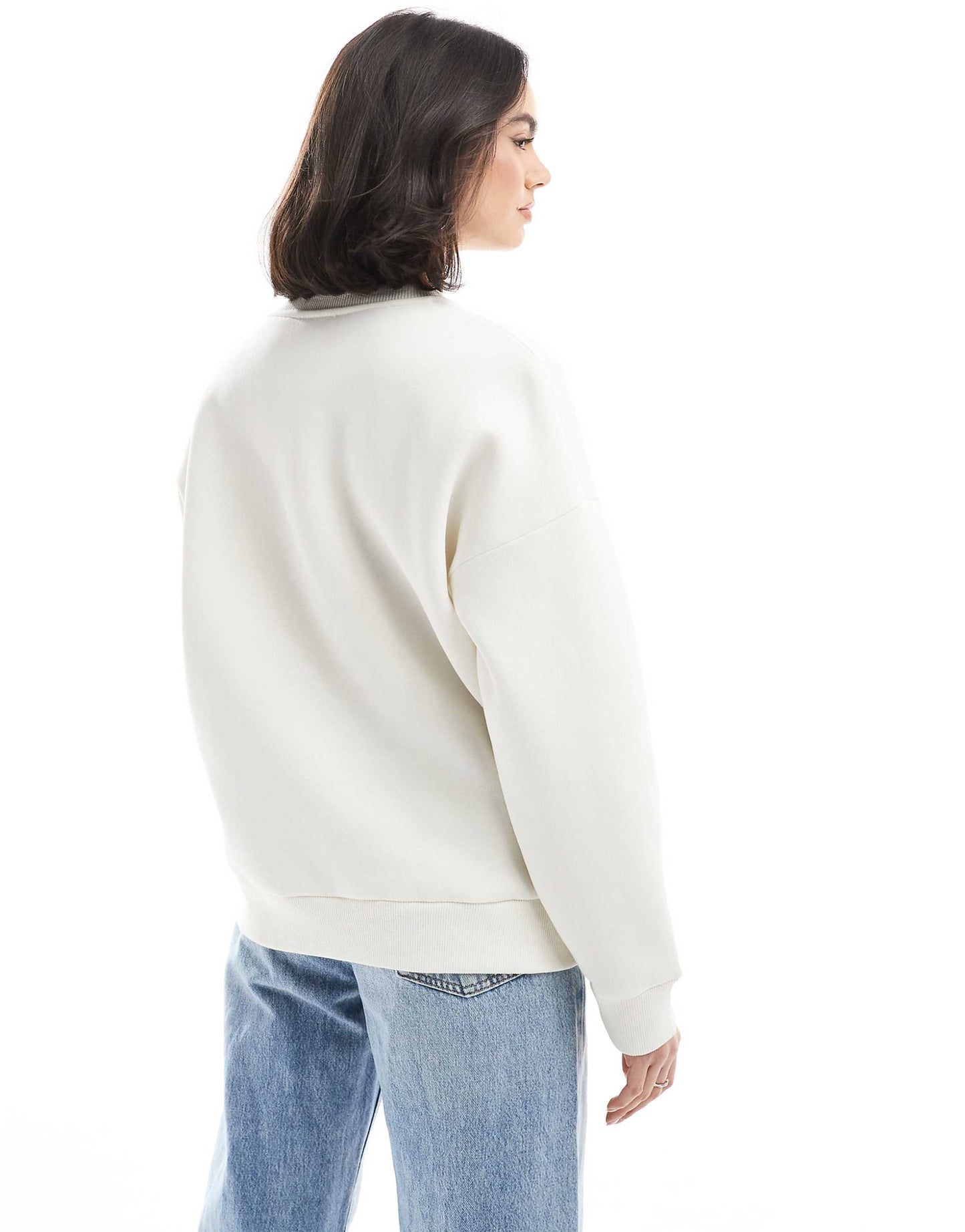 Oversized Cute Cat Bow Sweatshirt