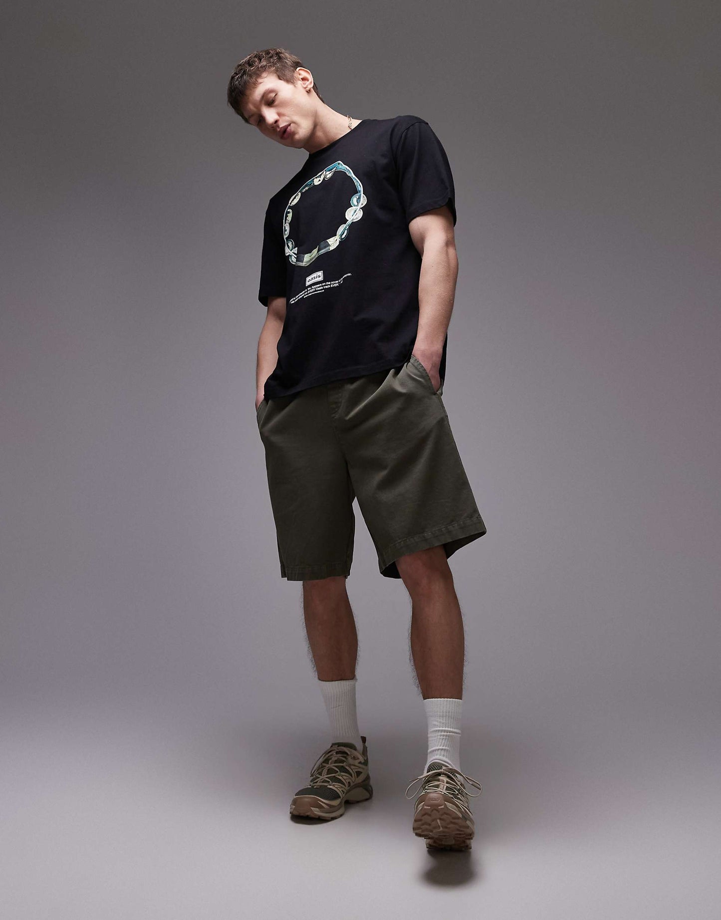 Oversized Fit T-Shirt With Oasis Print