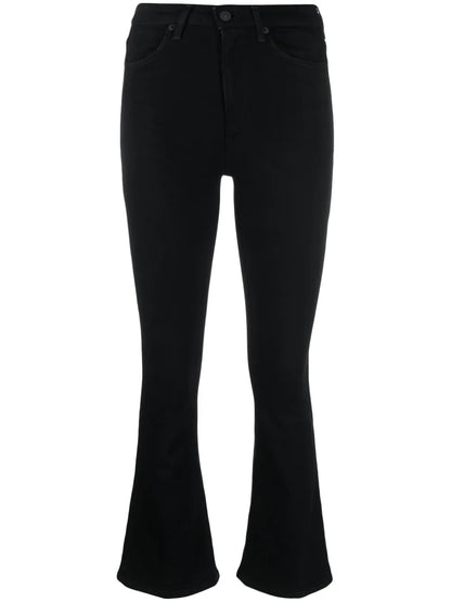 Logo-Plaque Flared Jeans