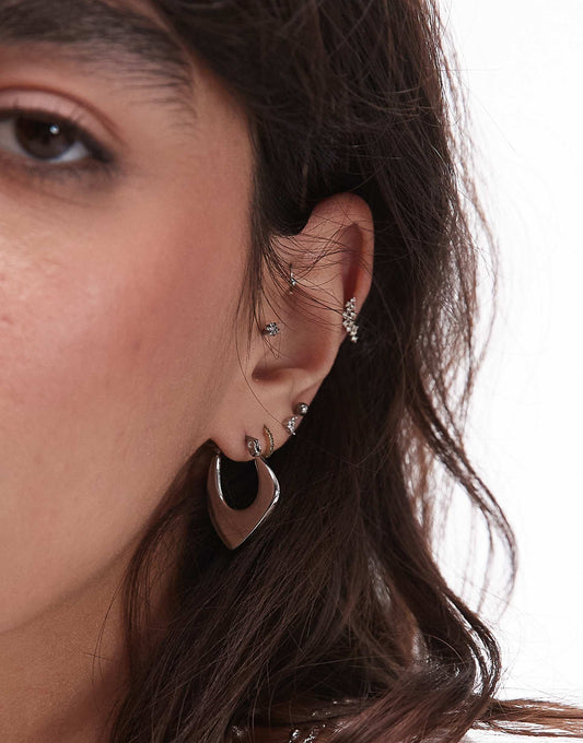 Sonia Waterproof Stainless Steel Hoop Earrings