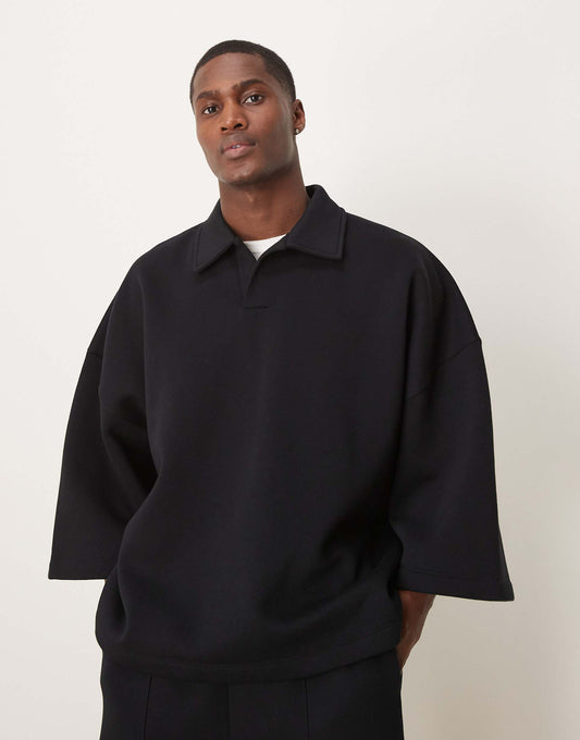 Co-Ord Extreme Oversized Sweatshirt With 3/4 Length Sleeve