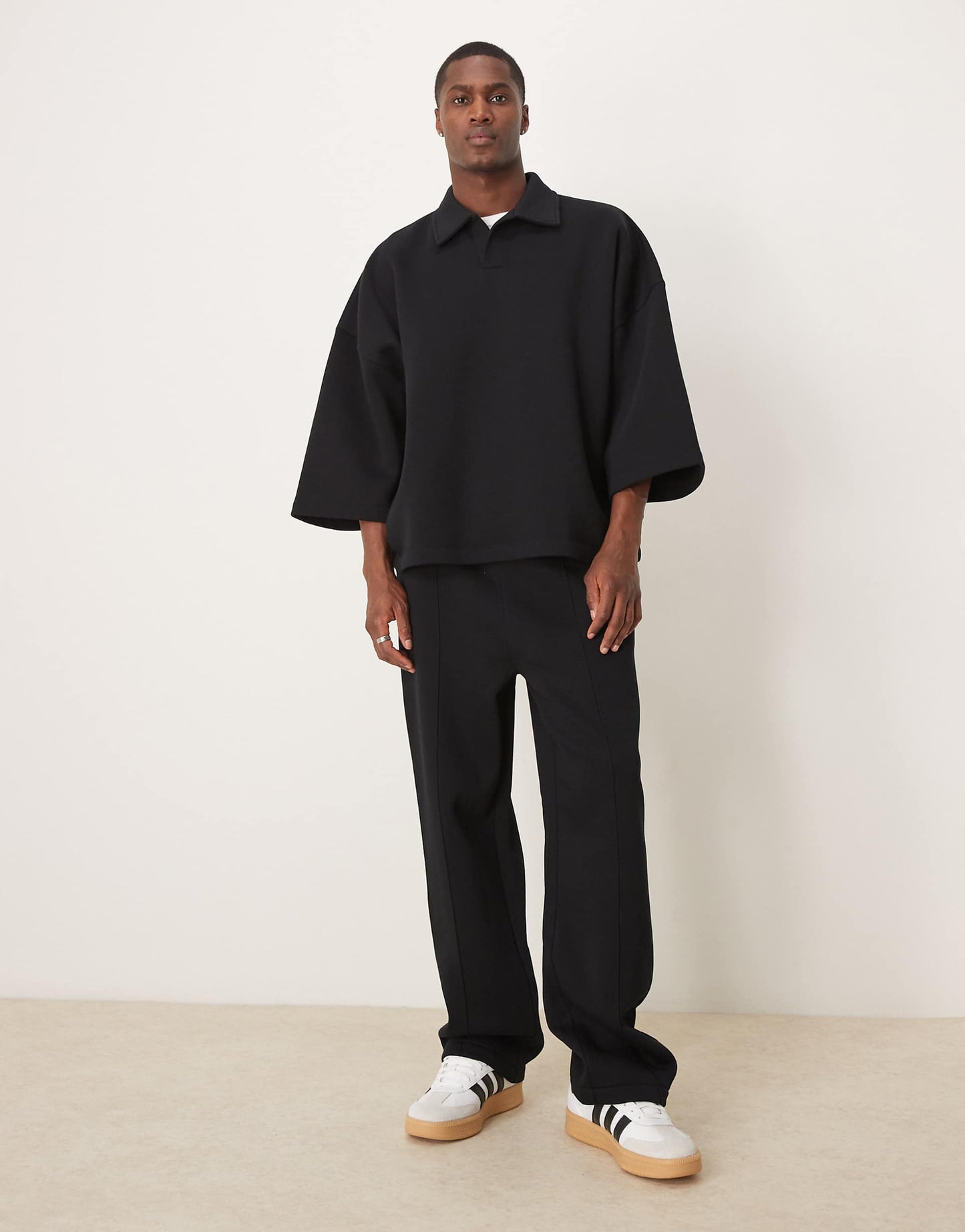 Co-Ord Extreme Oversized Sweatshirt With 3/4 Length Sleeve