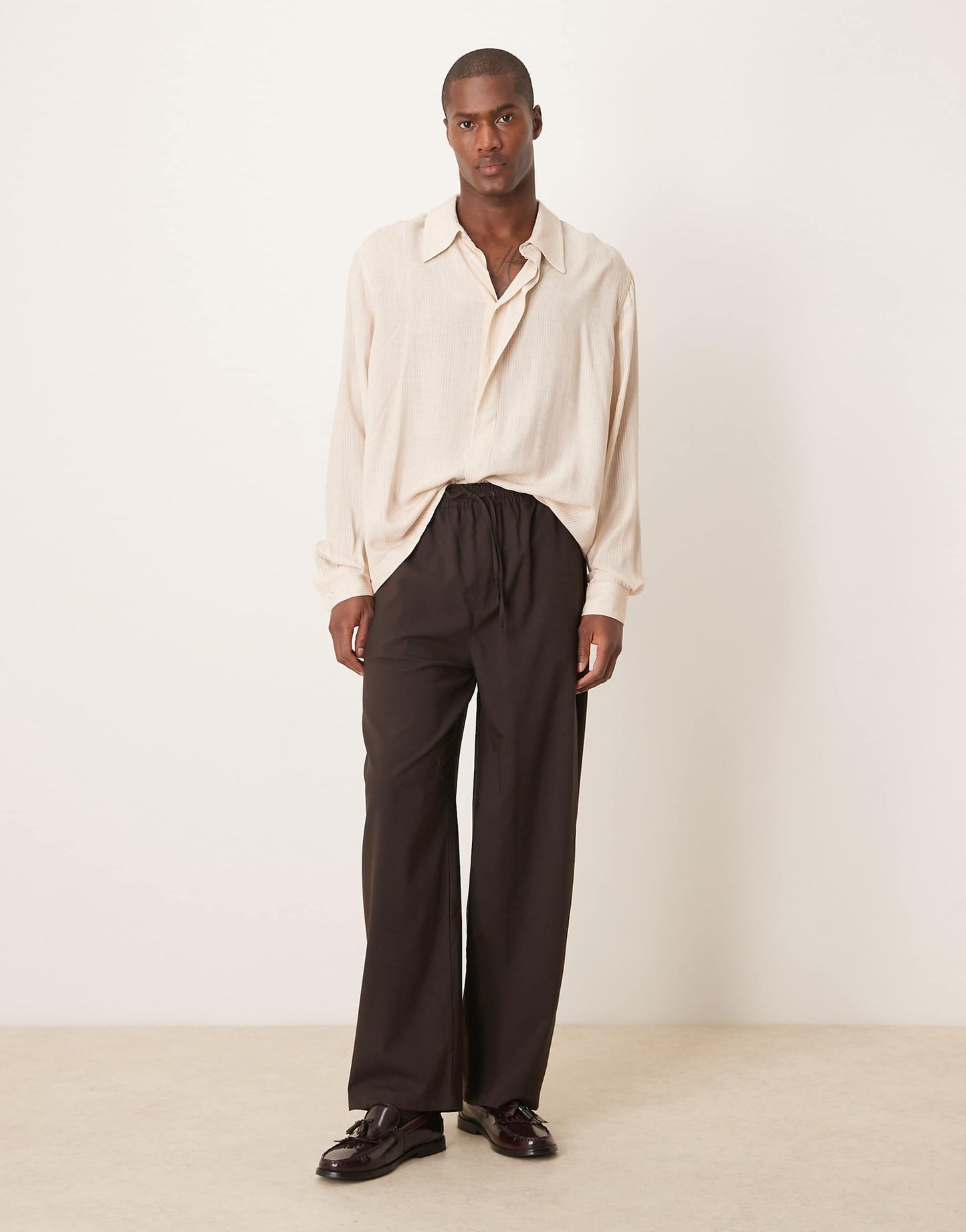 Relaxed Boxy Shirt With 70S Collar