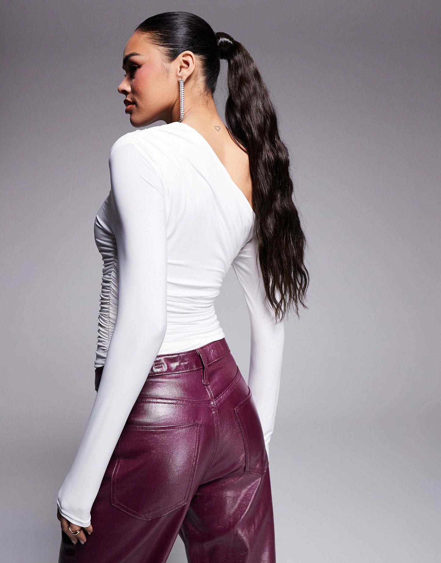 Slinky Off Shoulder Long Sleeve Top