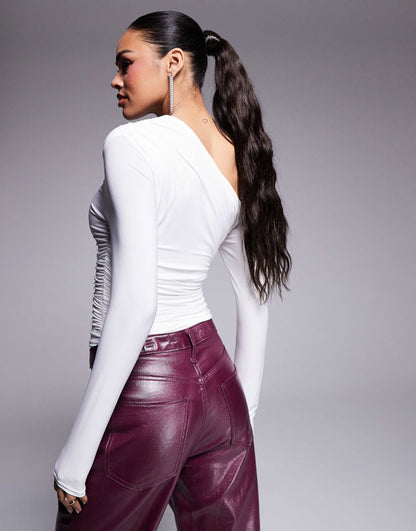 Slinky Off Shoulder Long Sleeve Top