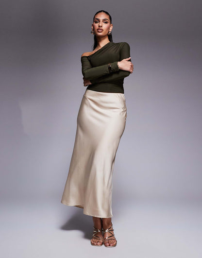 Slinky Off Shoulder Long Sleeve Top