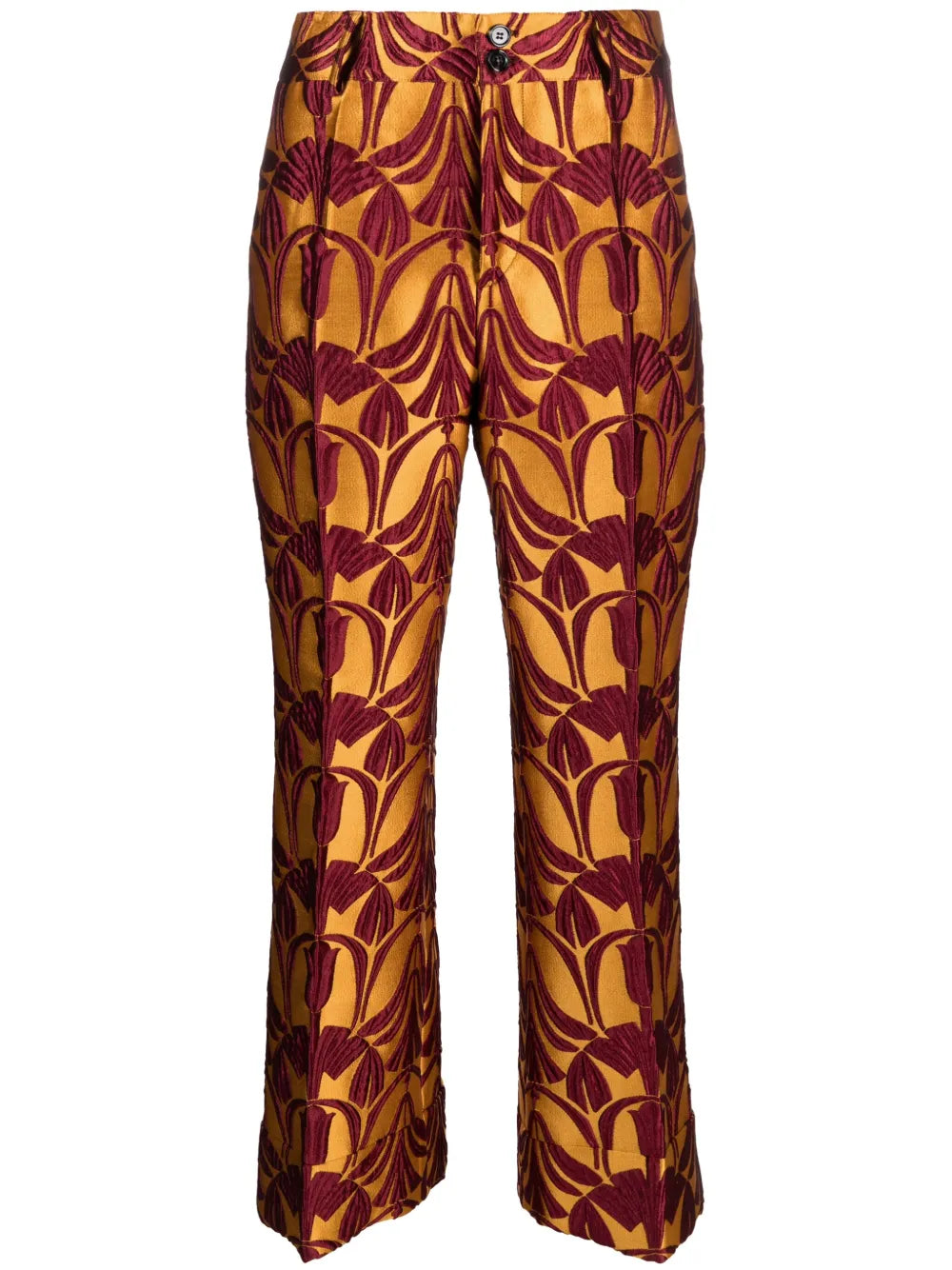 Hendrix Jacquard Cropped Trousers