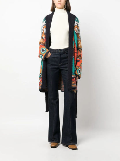 Philae Placée-Jacquard Cardigan