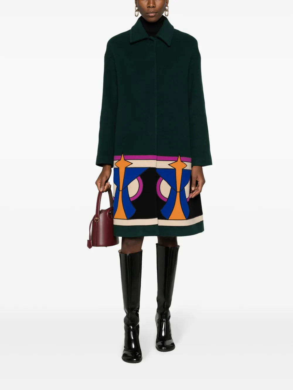 Boxy Single-Breasted Coat