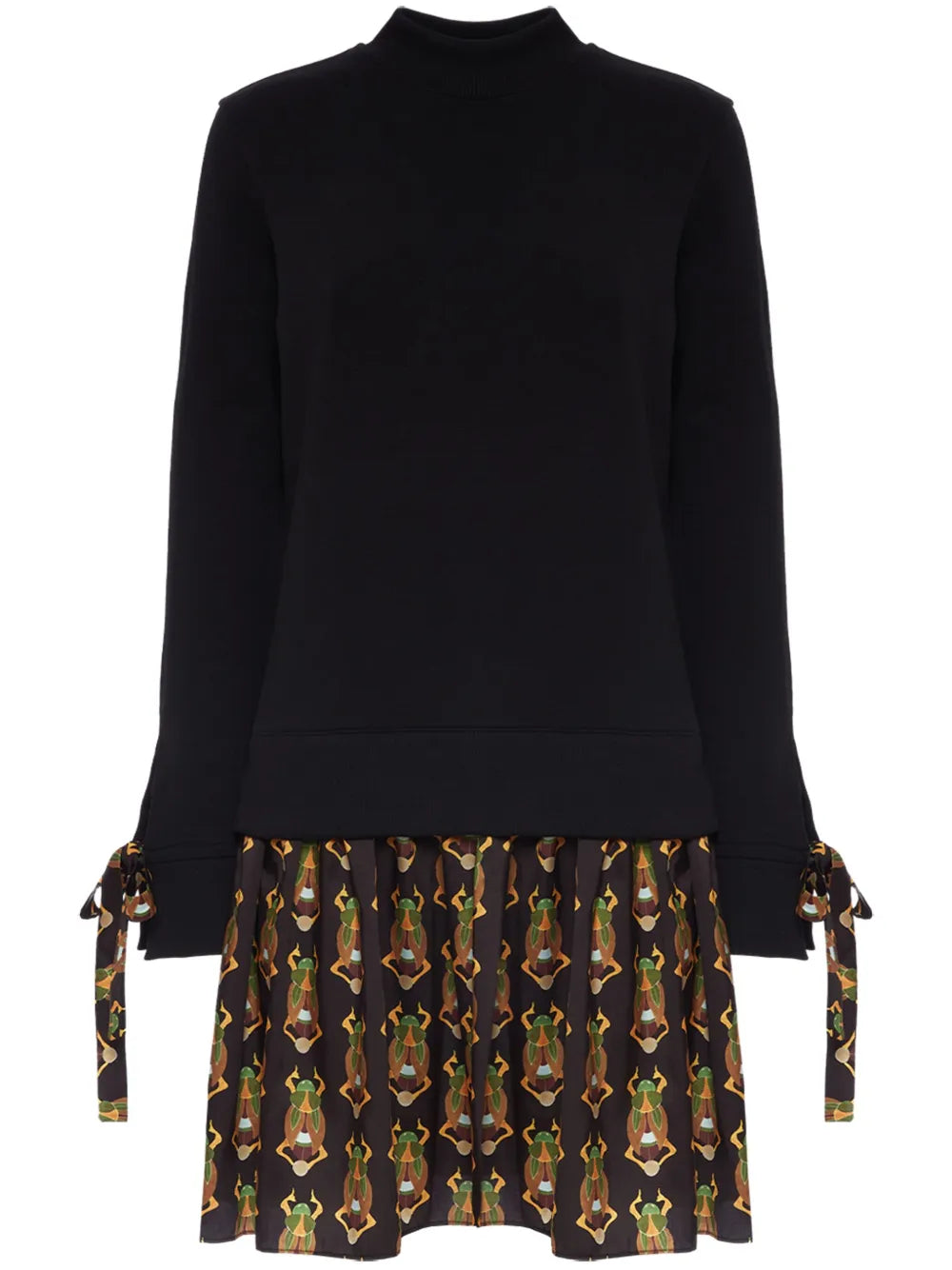 Sporty Graphic-Print Layered Minidress