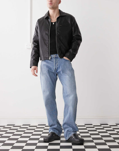 Meteor Low Rise Relaxed Straight Leg Jeans