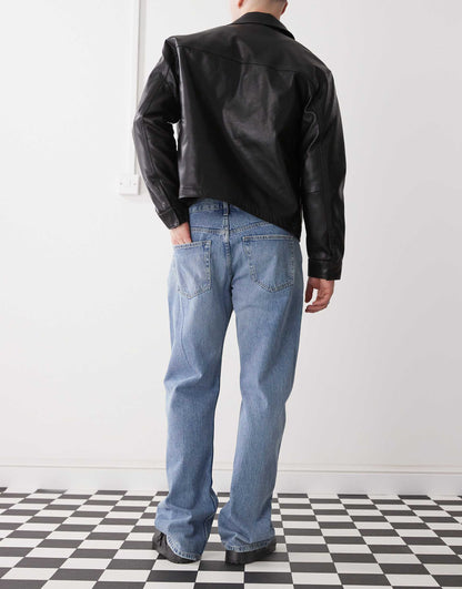 Meteor Low Rise Relaxed Straight Leg Jeans
