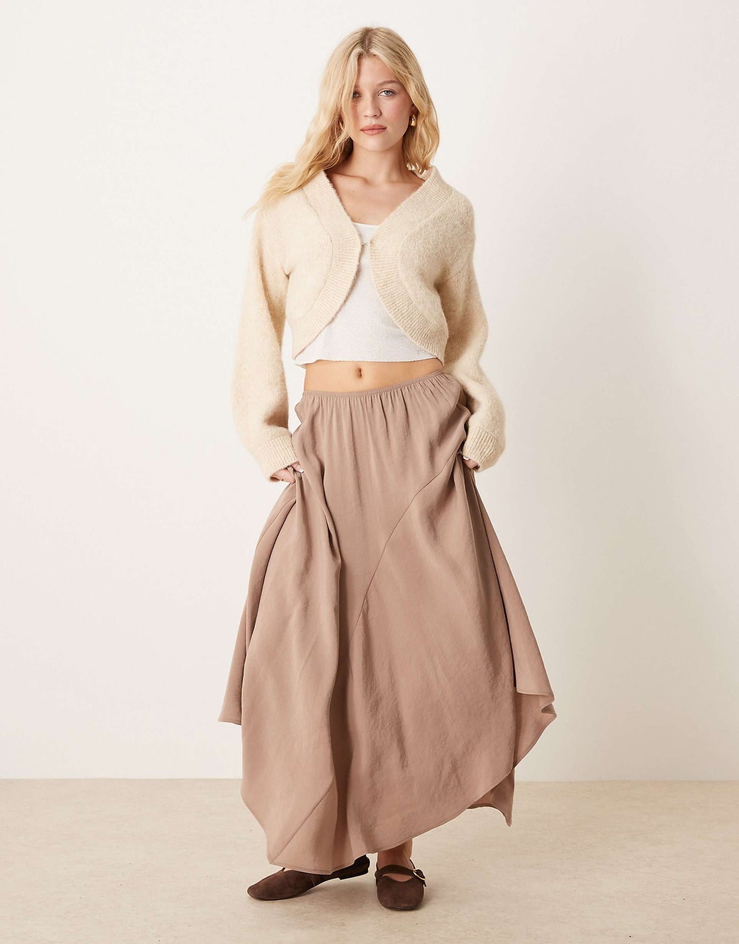 Fluffy Knit Shrug Top