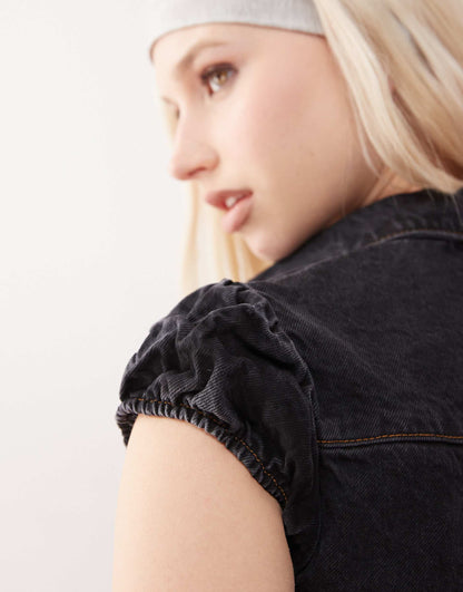 Denim Fitted Shirt Co-Ord