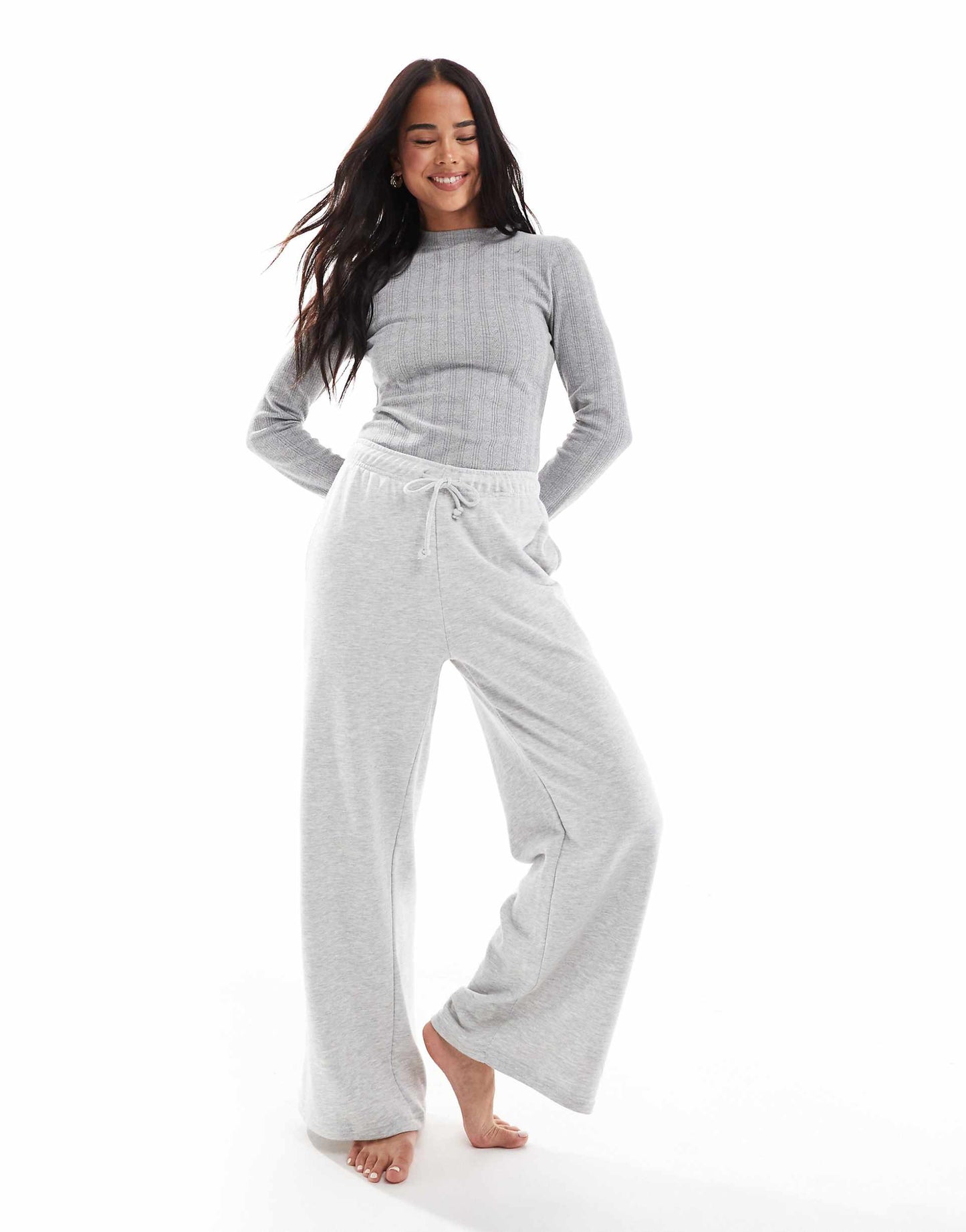 High Neck Long Sleeve Pointelle Bodysuit