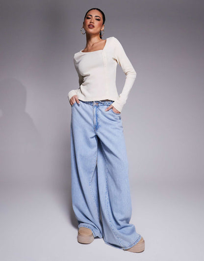 Asymmetric Long Sleeve Waffle Cardigan
