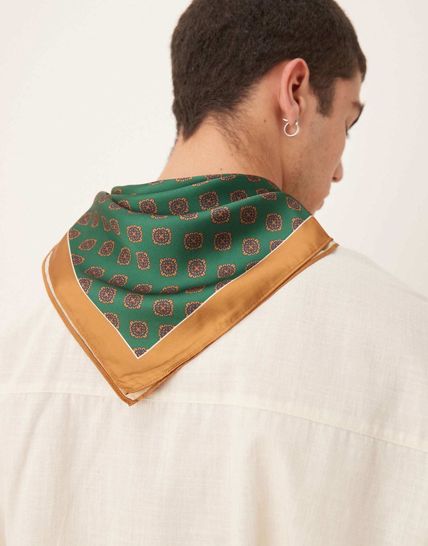 Patterned Satin Scarf