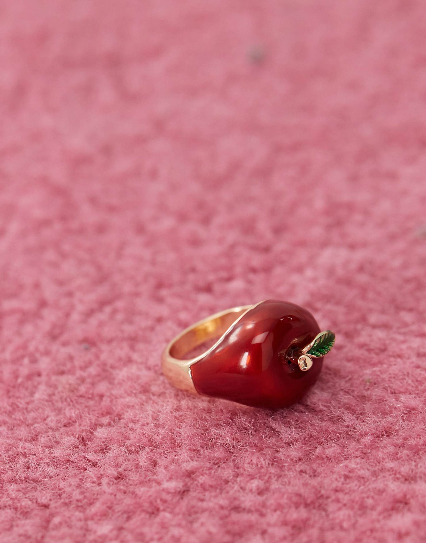 Chubby Red Apple Ring