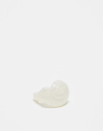 Unisex Plastic Shell Ring