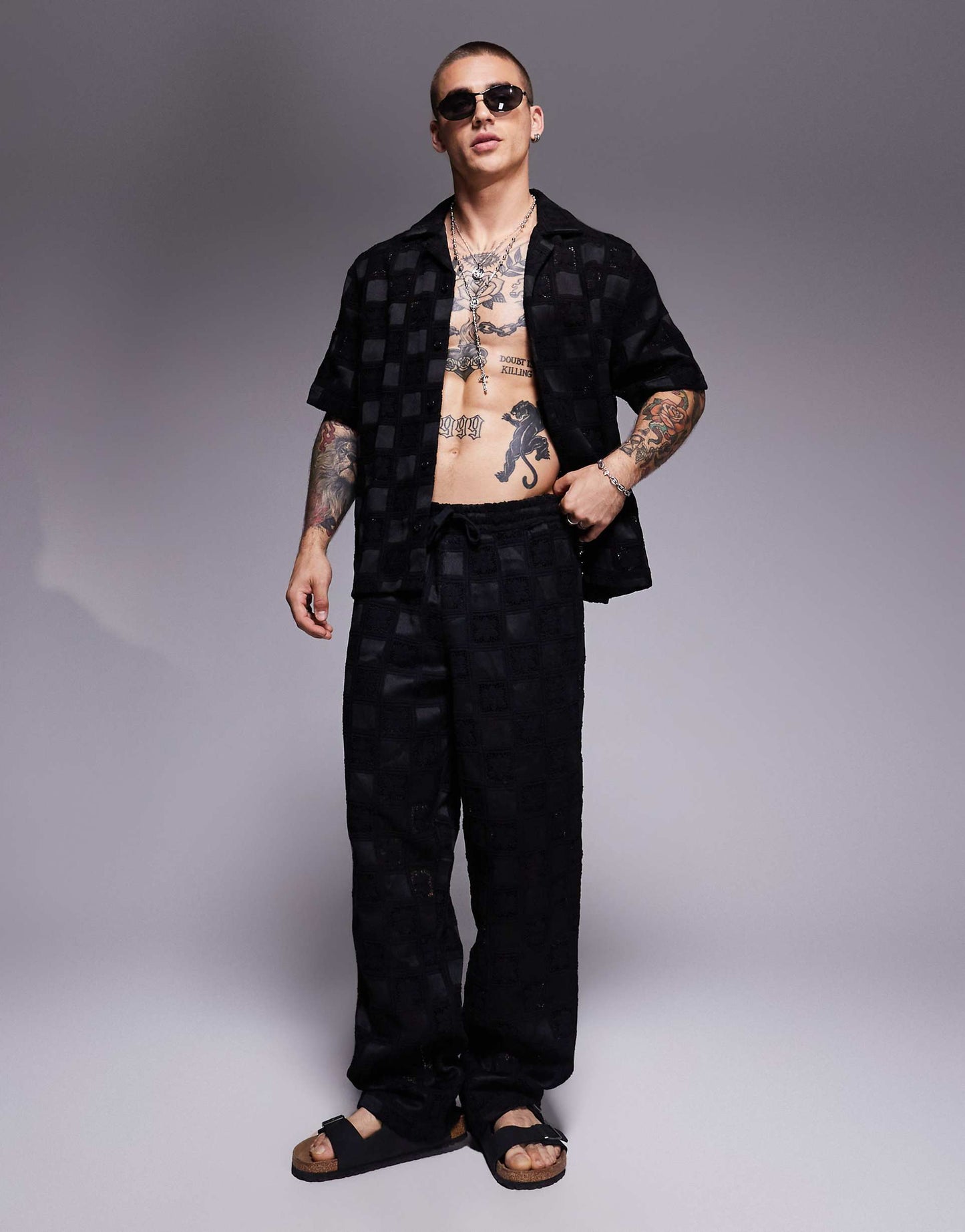 Co-Ord Premium Baggy Crochet Trouser