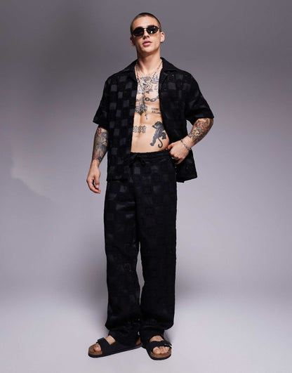 Co-Ord Premium Baggy Crochet Trouser