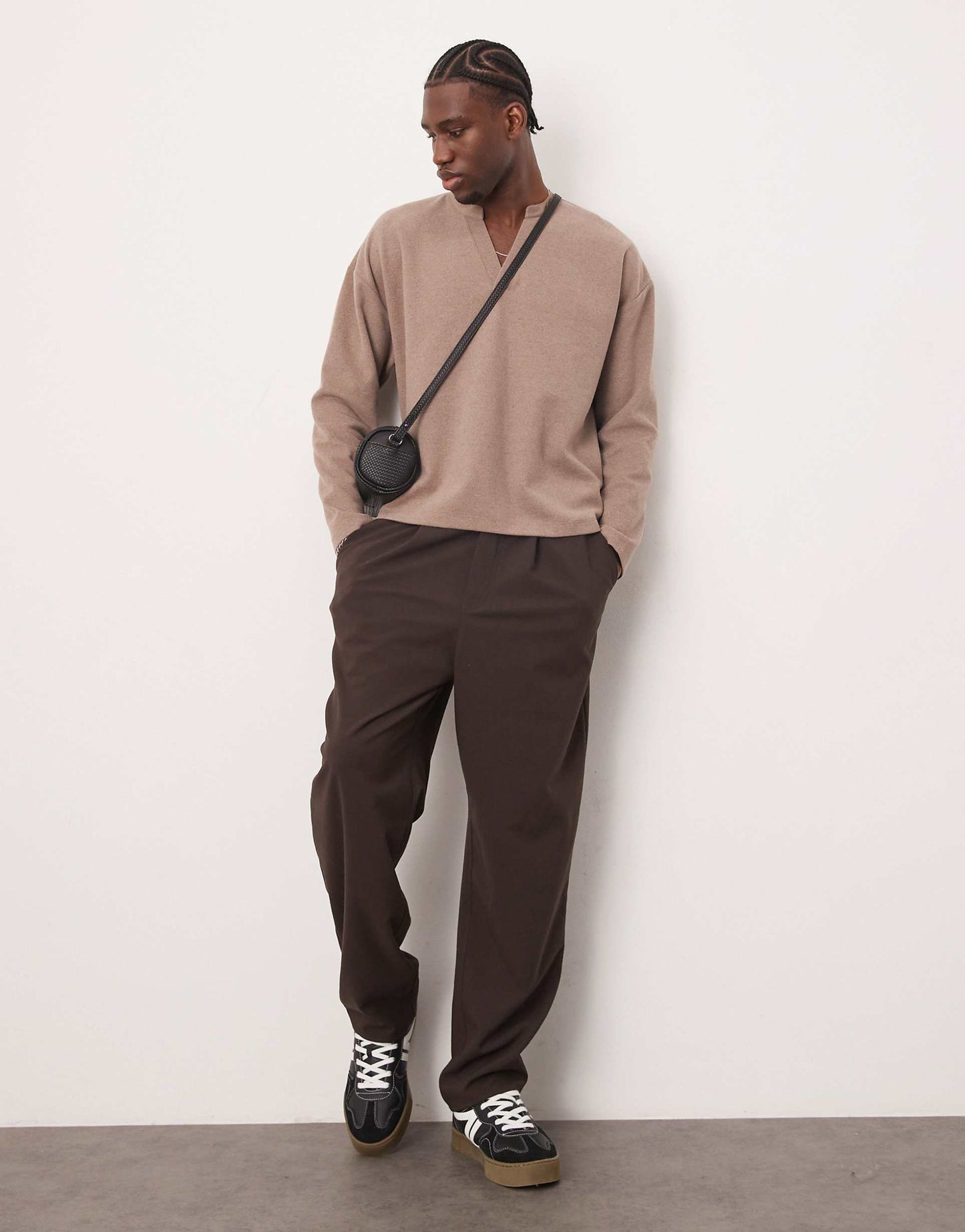 Oversized Boxy V-Neck Lightweight Jumper