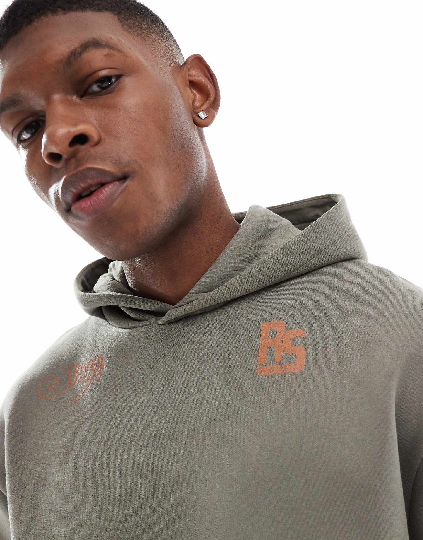 Boxy Oversized Hoodie With Print