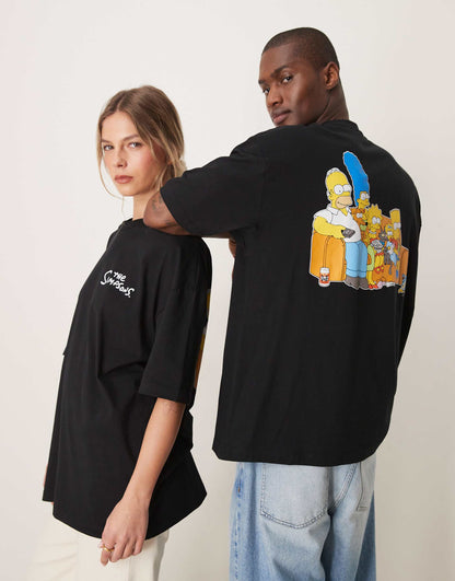 Oversized License T-Shirt With The Simpsons Prints