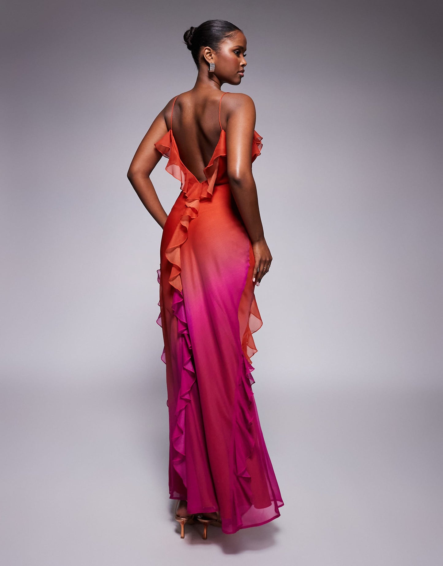 Chiffon Ombre Maxi Dress