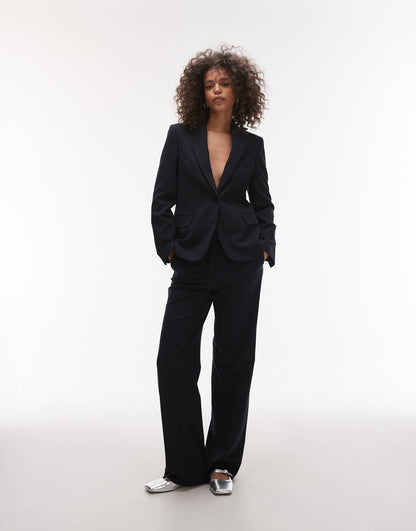 Lightweight Thin Pinstripe Blazer Co-Ord