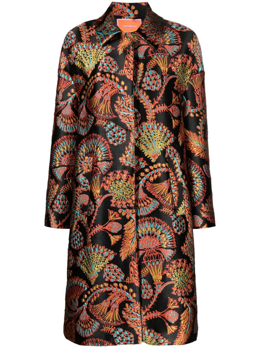 Boxy Sicomore Jacquard Coat