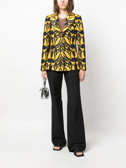 24/7 Papyrus-Print Cady Blazer